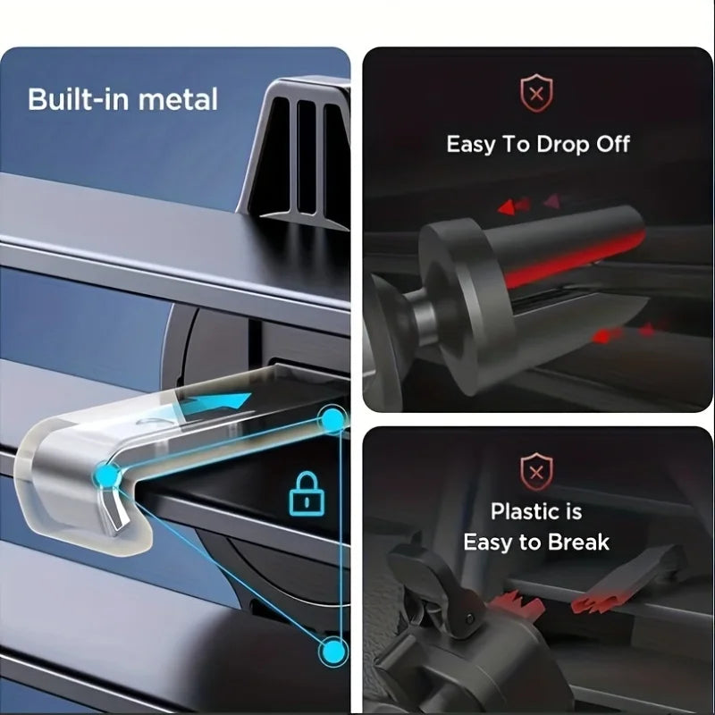 Universal -Handyhalter ,Lüftungsschlitz-Klemme für Smartphones 360° drehbar, 1‑Hand Bedienung,Kostenloser Versand