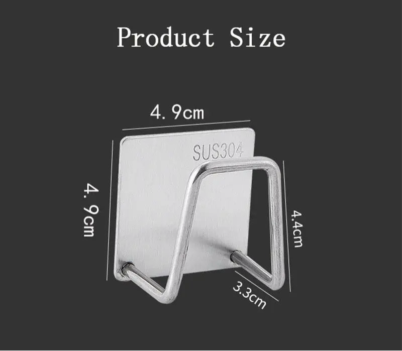Hygienischer Edelstahl Schwammhalter – Selbstklebendes rack,Kostenloser Versand