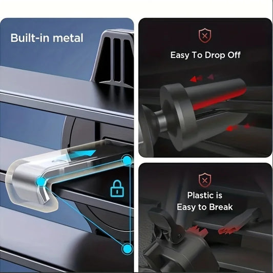 Universal -Handyhalter ,Lüftungsschlitz-Klemme für Smartphones 360° drehbar, 1‑Hand Bedienung,Kostenloser Versand