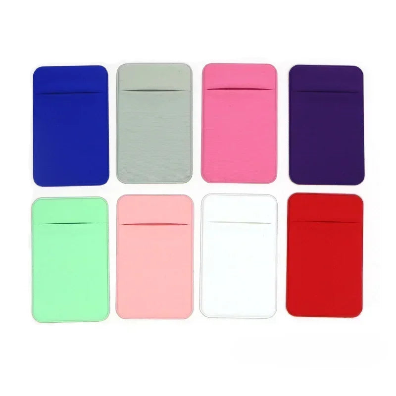 Elastische Tuch Handy Karte Halter Handy Brieftasche Fall Kredit ID Karte Halter Aufkleber Tasche Geld Tasche Kostenloser Versand